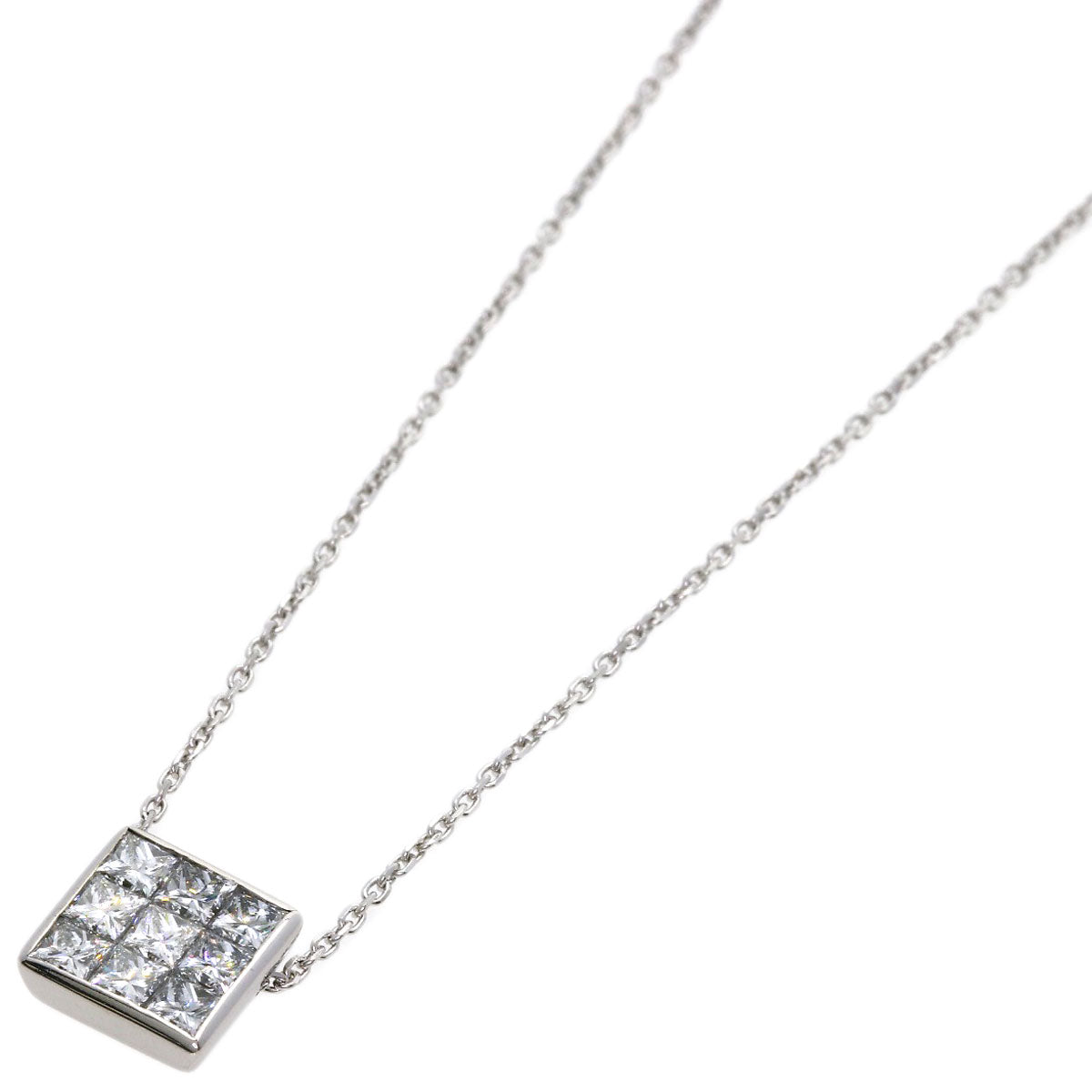 TASAKI Diamond Necklace K18 White Gold Ladies [Used]