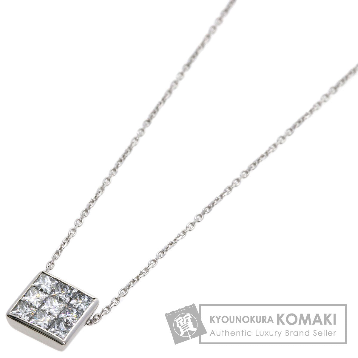 TASAKI Diamond Necklace K18 White Gold Ladies [Used]