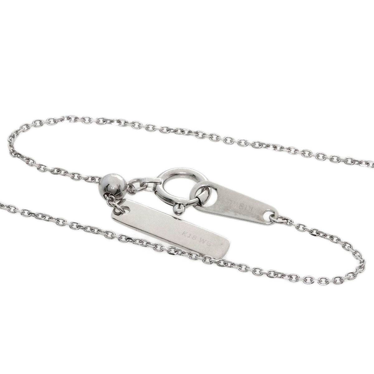 TASAKI Diamond Necklace K18 White Gold Ladies [Used]