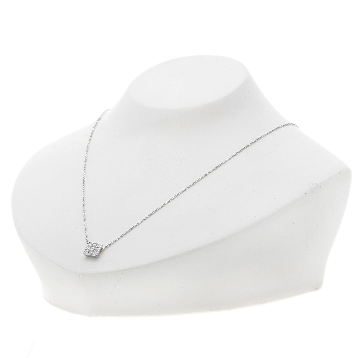 TASAKI Diamond Necklace K18 White Gold Ladies [Used]