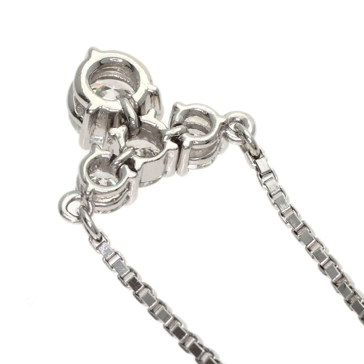 MONNICKENDAM Diamond F-VS2-G Necklace Platinum PT850 Ladies [Used]