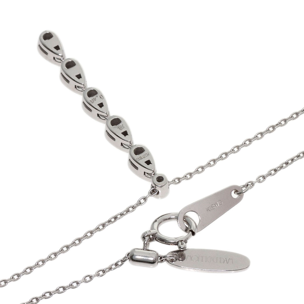 MONNICKENDAM Diamond Necklace K18 White Gold Ladies [Used]