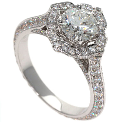 GRAFF Star Flower Diamond G-VS2 Ring K18 White Gold Ladies [Used]