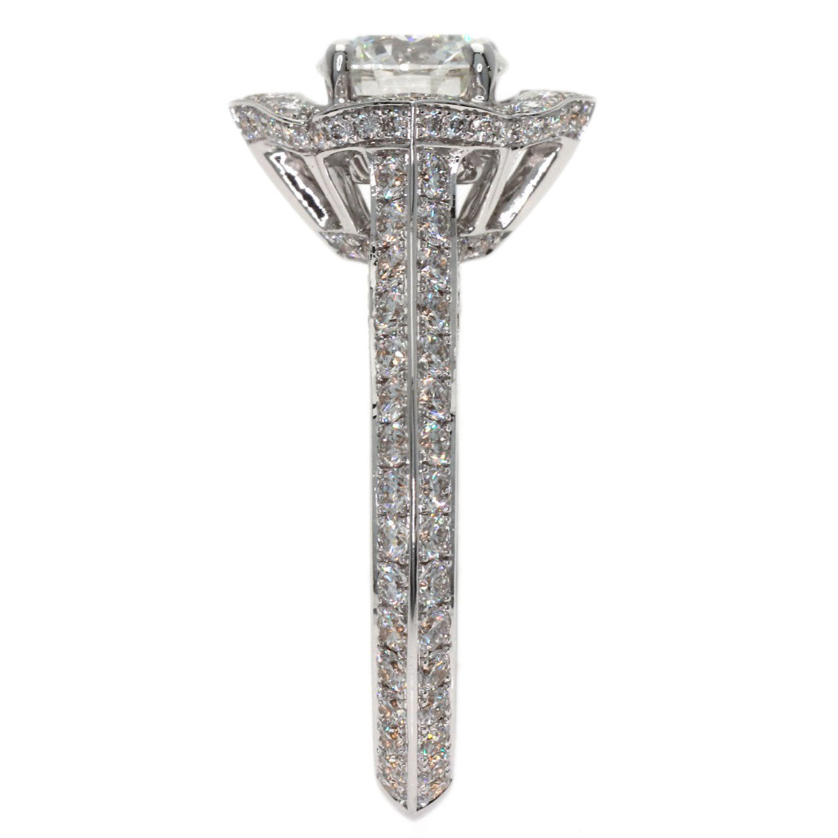 GRAFF Star Flower Diamond G-VS2 Ring K18 White Gold Ladies [Used]