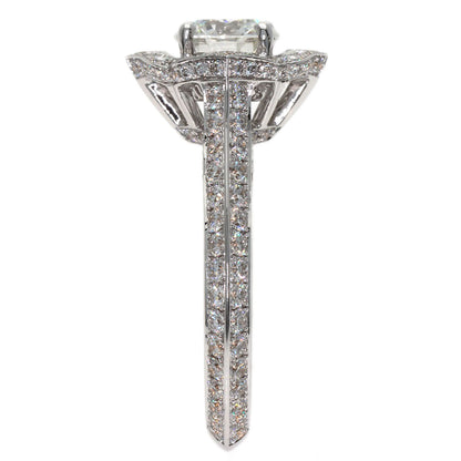 GRAFF Star Flower Diamond G-VS2 Ring K18 White Gold Ladies [Used]