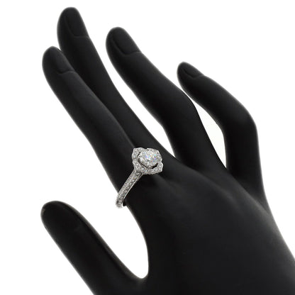 GRAFF Star Flower Diamond G-VS2 Ring K18 White Gold Ladies [Used]