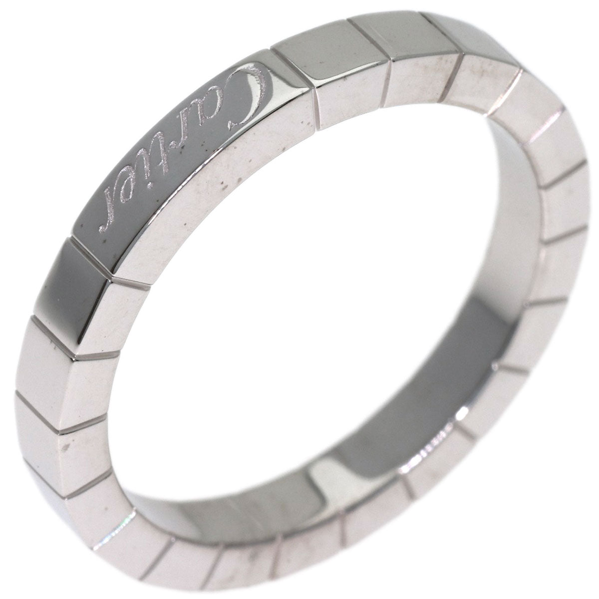 CARTIER Lanier # 58 Ring K18 White Gold Ladies [Used]