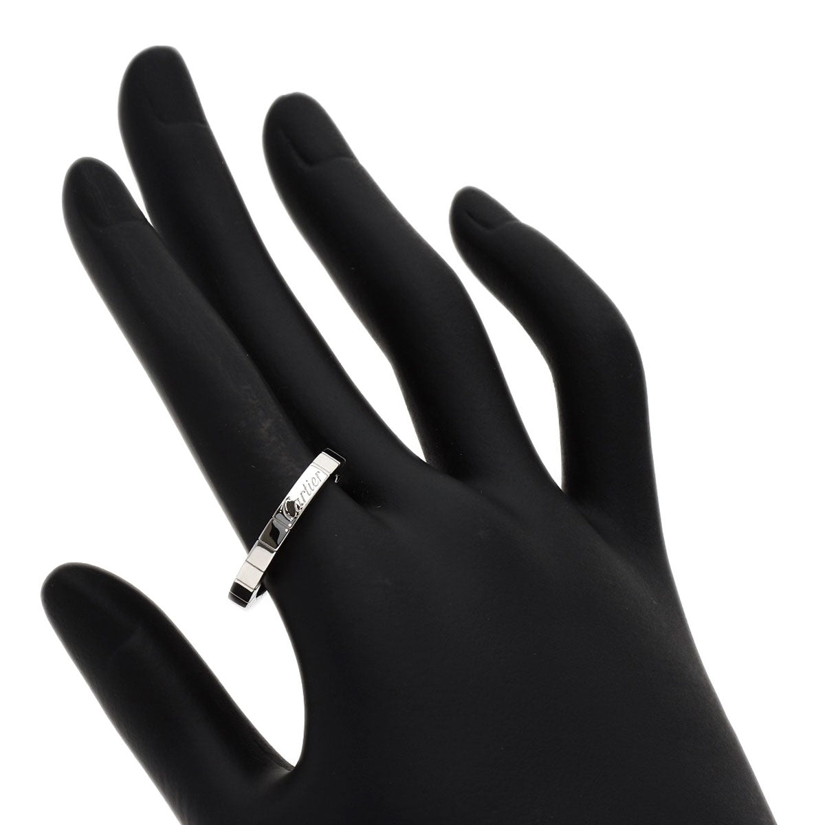 CARTIER Lanier # 58 Ring K18 White Gold Ladies [Used]