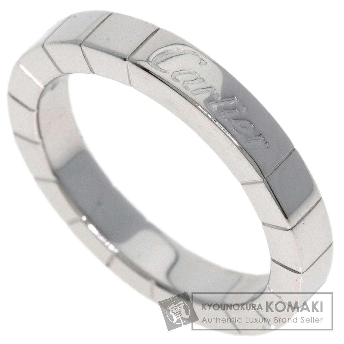 CARTIER Laniere # 48 Ring K18 White Gold Ladies [Used]
