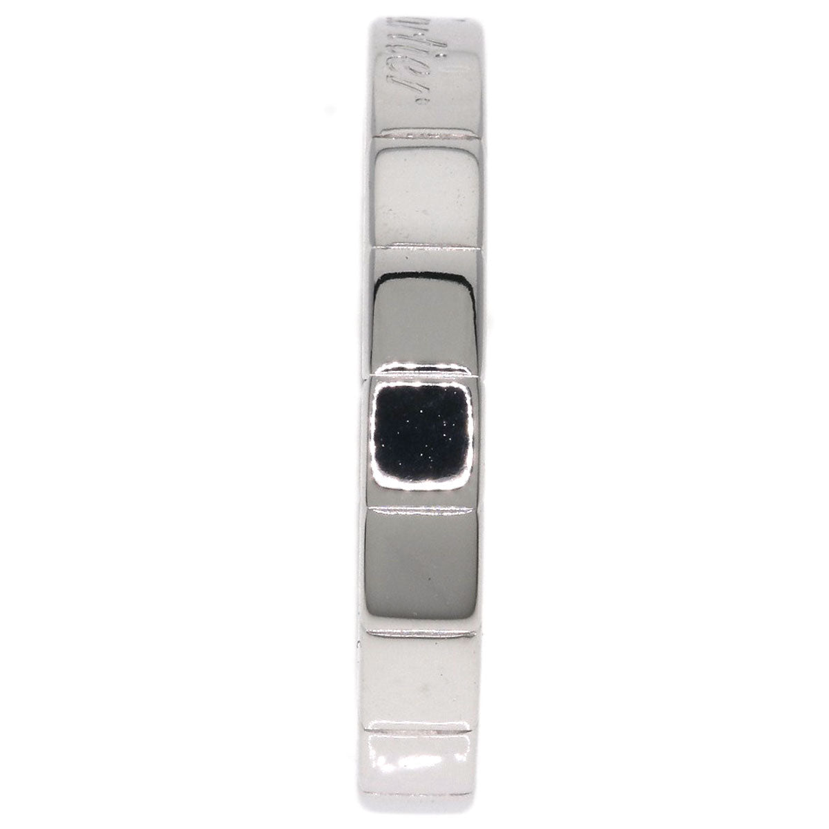 CARTIER Laniere # 48 Ring K18 White Gold Ladies [Used]