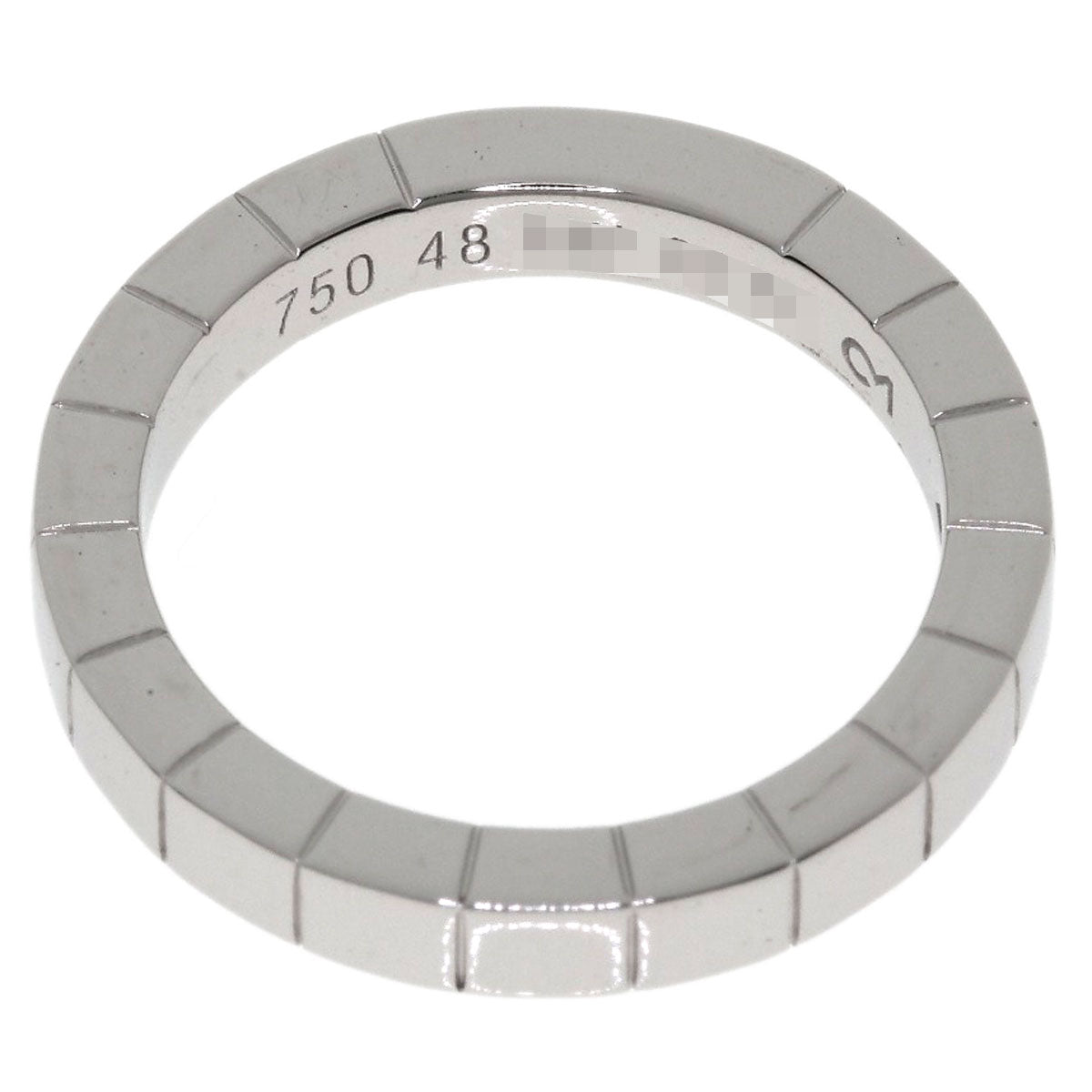 CARTIER Laniere # 48 Ring K18 White Gold Ladies [Used]