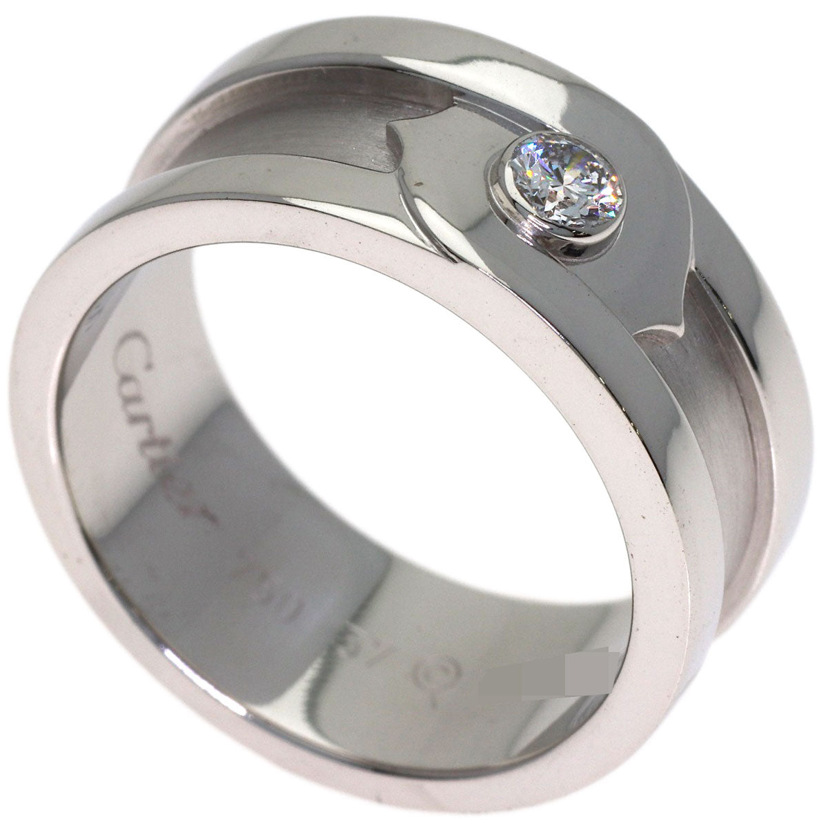 CARTIER C2 Fortune Diamond #57 Ring K18 White Gold Ladies [Used]