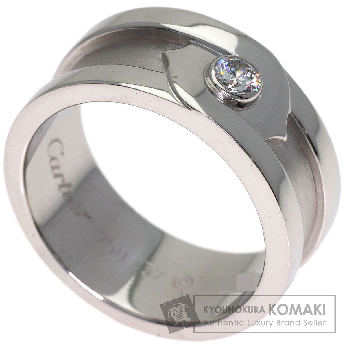 CARTIER C2 Fortune Diamond #57 Ring K18 White Gold Ladies [Used]
