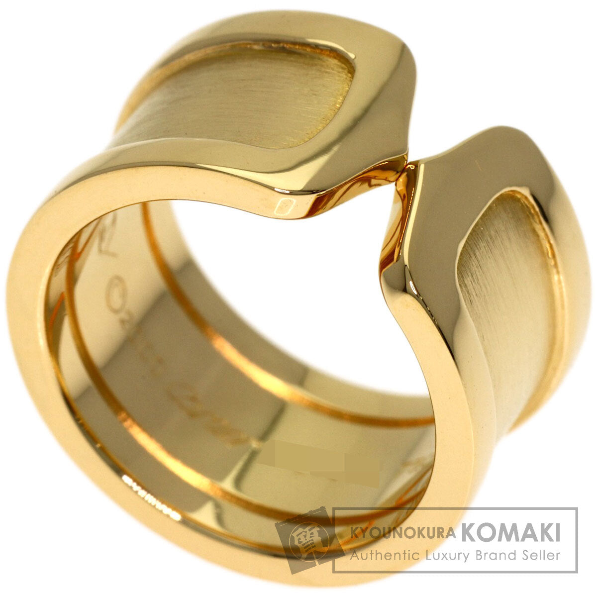 CARTIER C2 ring LM # 48 Ring K18 Yellow Gold Ladies [Used]