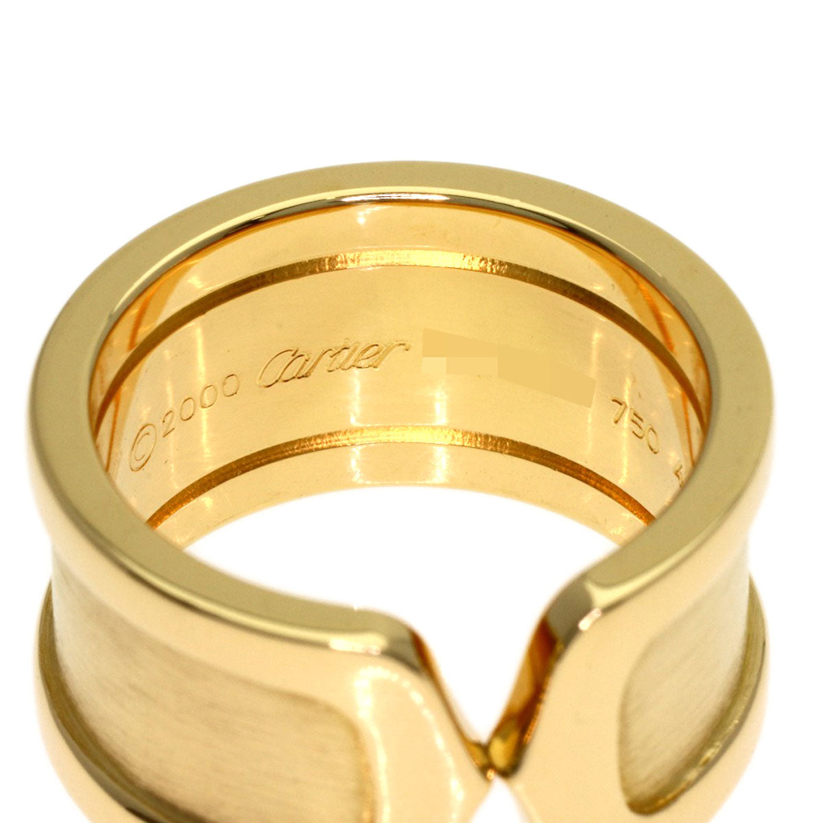 CARTIER C2 ring LM # 48 Ring K18 Yellow Gold Ladies [Used]