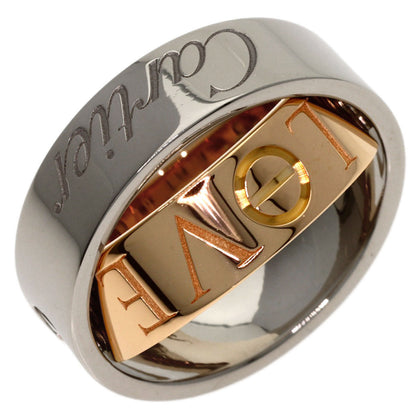 CARTIER Secret Love #47 Ring K18 White Gold 18K Pink GoldLadies [Used]