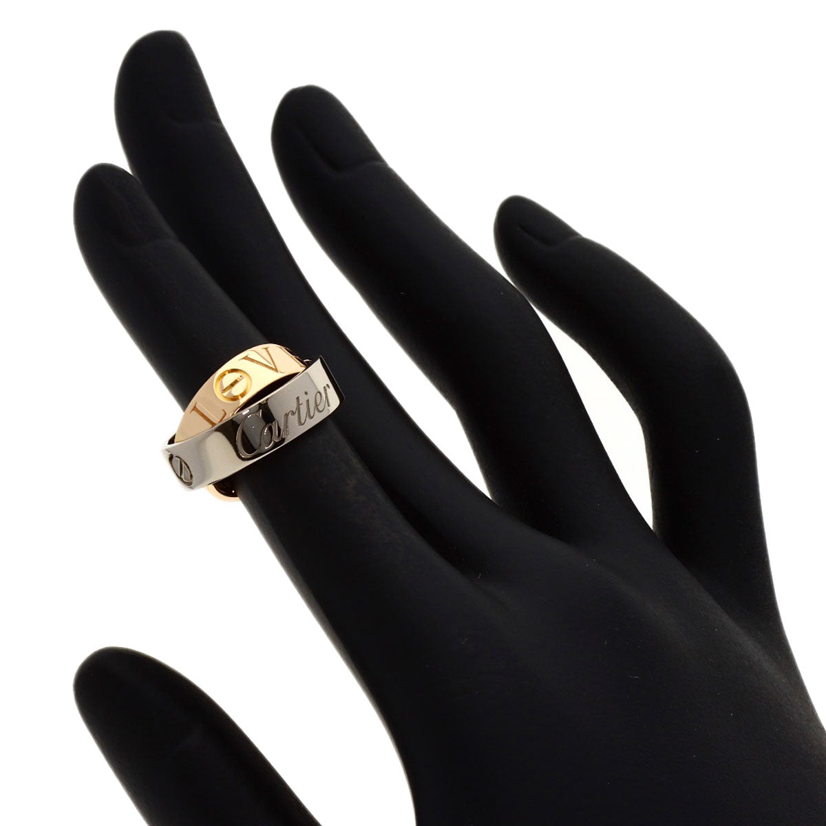 CARTIER Secret Love #47 Ring K18 White Gold 18K Pink GoldLadies [Used]