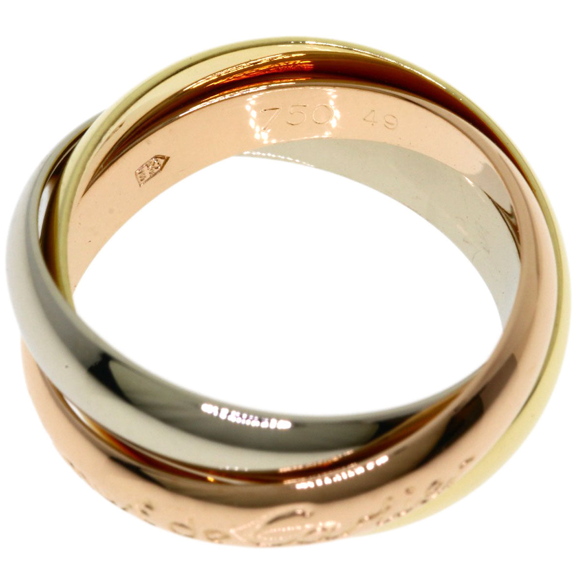 CARTIER Trinity #49 Ring K18 Yellow Gold K18 White GoldLadies [Used]
