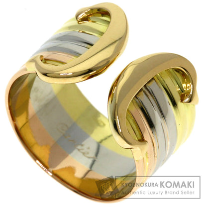 CARTIER 2C Ring LM #49 Ring K18 Yellow Gold K18 White GoldLadies [Used]