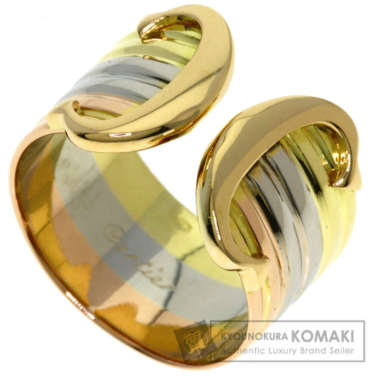 CARTIER 2C Ring LM #49 Ring K18 Yellow Gold K18 White GoldLadies [Used]