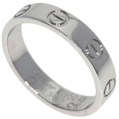 CARTIER mini love ring #48 Ring Platinum PT950 Ladies [Used]