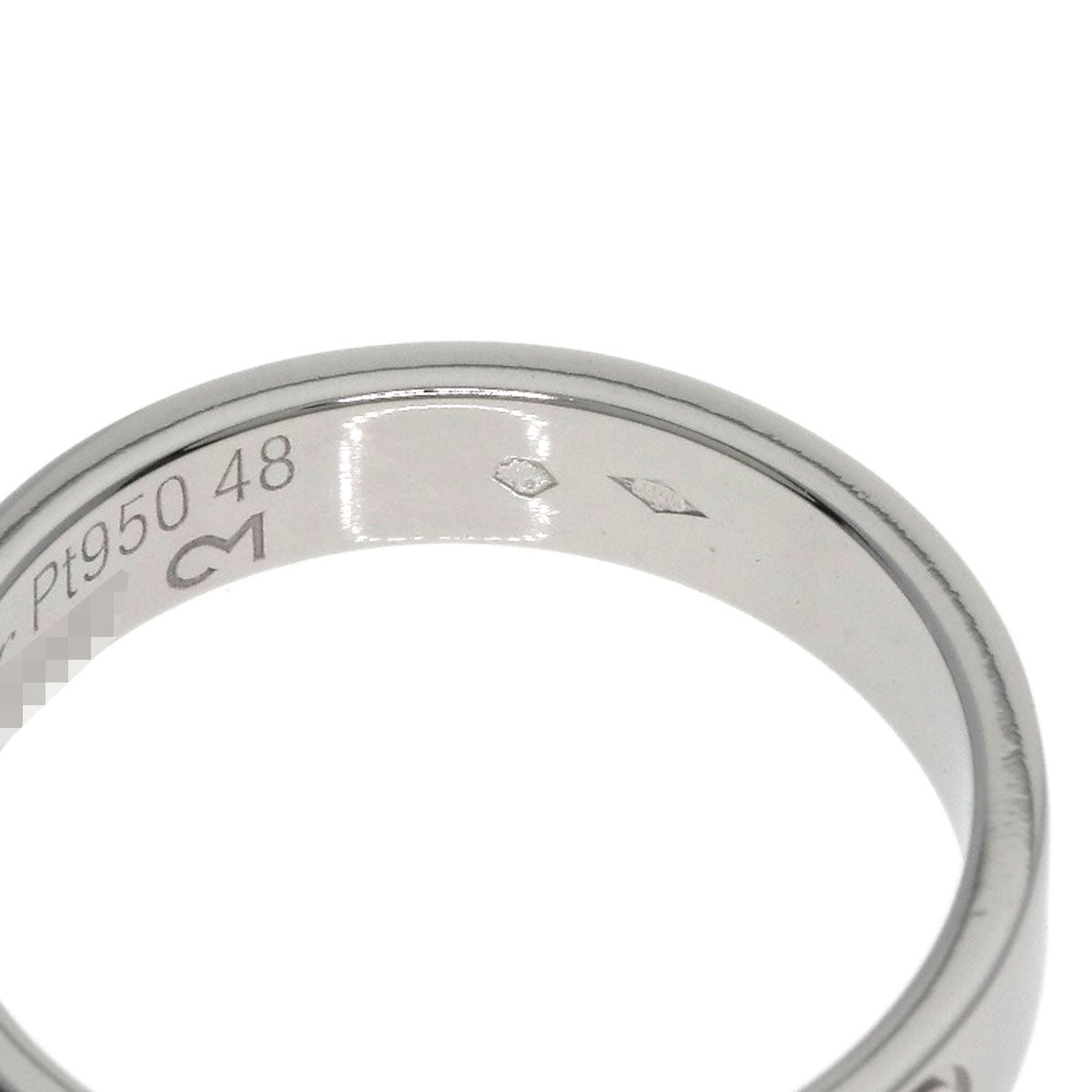 CARTIER mini love ring #48 Ring Platinum PT950 Ladies [Used]