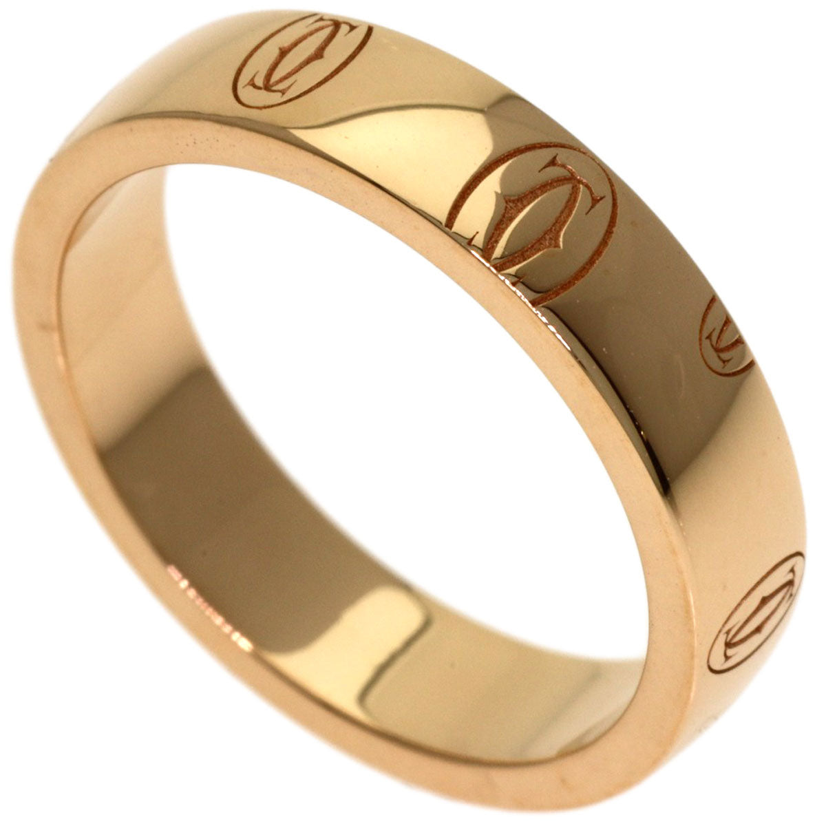 CARTIER Happy Birthday #47 Ring K18 Pink Gold Ladies [Used]