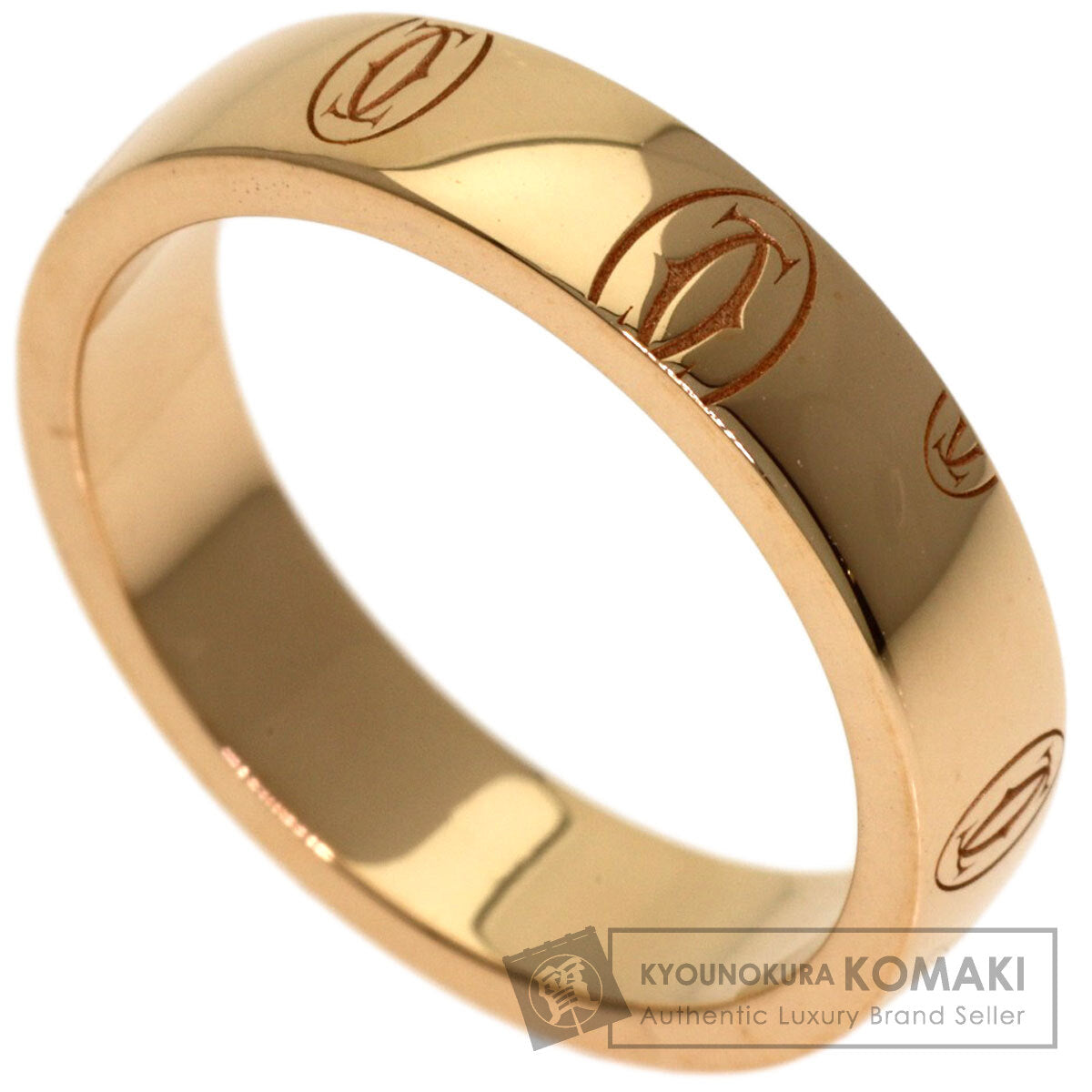 CARTIER Happy Birthday #47 Ring K18 Pink Gold Ladies [Used]