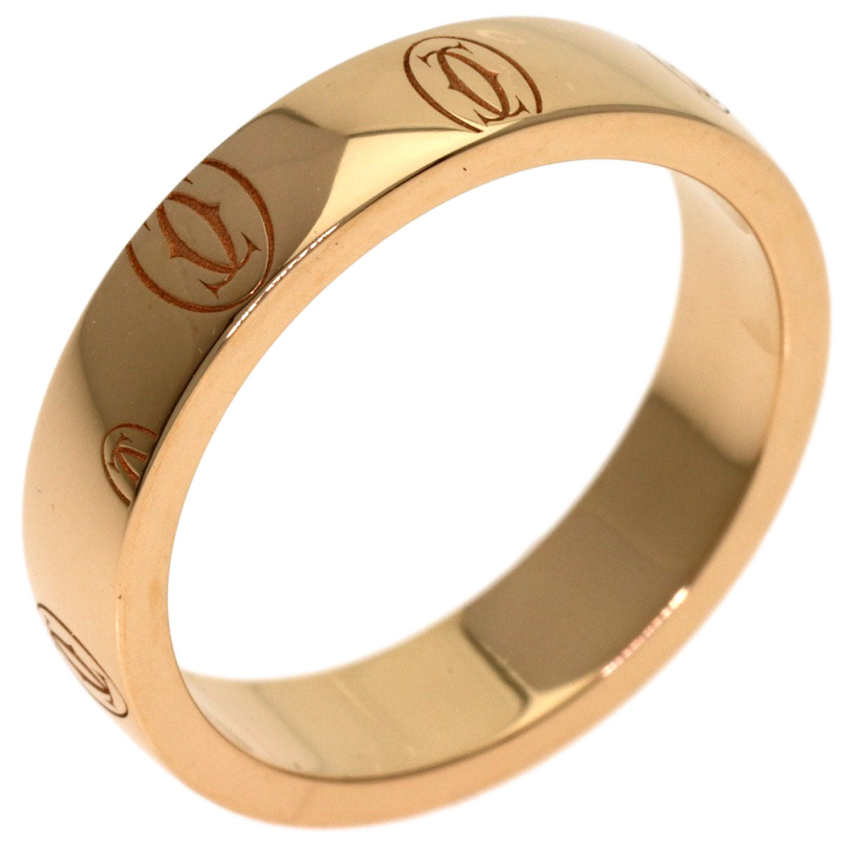 CARTIER Happy Birthday #47 Ring K18 Pink Gold Ladies [Used]