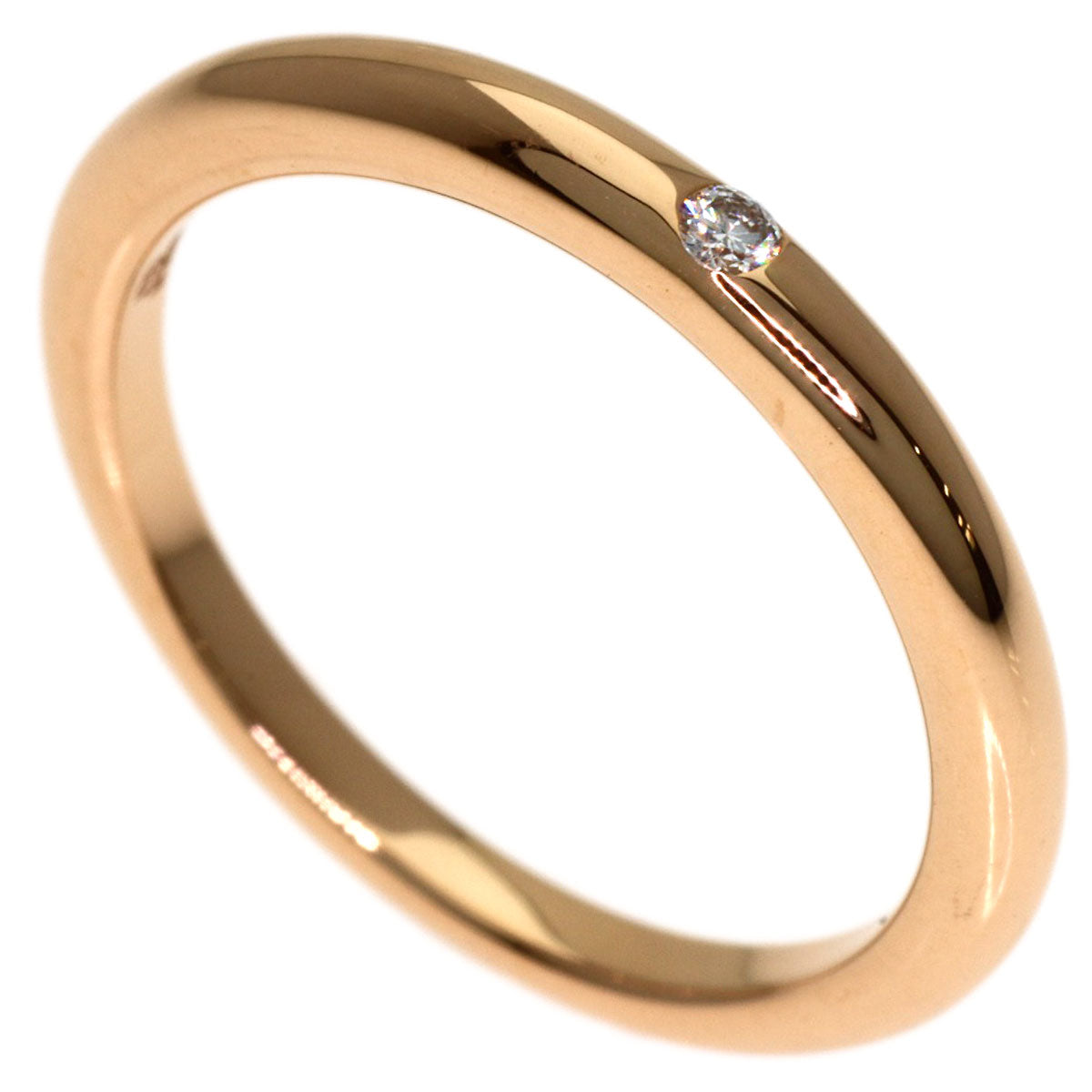 BVLGARI Feddie 1P Diamond Ring K18 Pink Gold Ladies [Used]