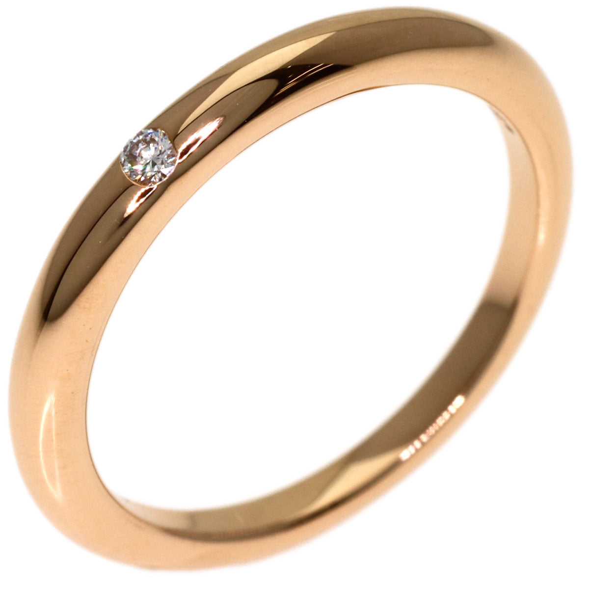 BVLGARI Feddie 1P Diamond Ring K18 Pink Gold Ladies [Used]
