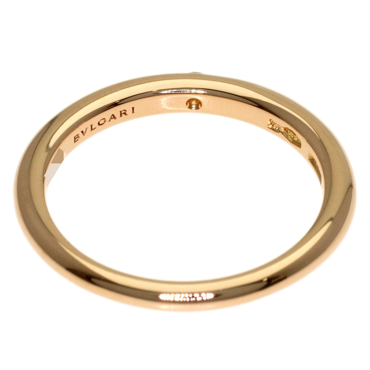 BVLGARI Feddie 1P Diamond Ring K18 Pink Gold Ladies [Used]