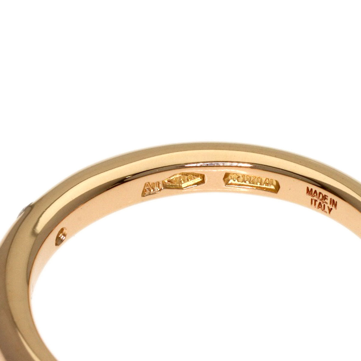 BVLGARI Feddie 1P Diamond Ring K18 Pink Gold Ladies [Used]