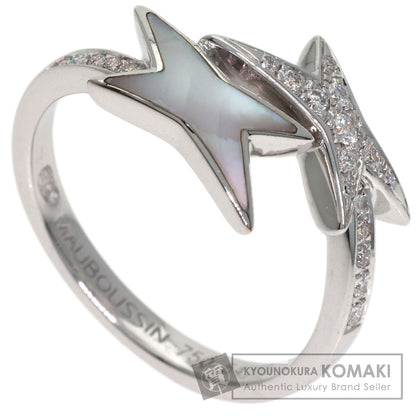 MAUBOUSSIN Etoile de Vie Diamond #54 Ring K18 White Gold Ladies [Used]