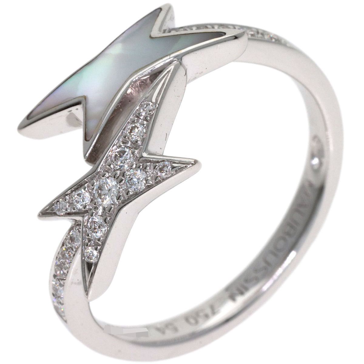 MAUBOUSSIN Etoile de Vie Diamond #54 Ring K18 White Gold Ladies [Used]