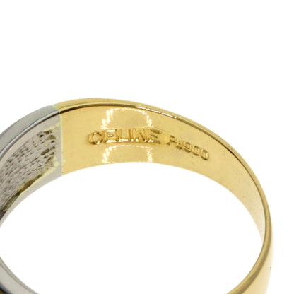 CELINE Macadam Ring K18 Yellow Gold PT900Ladies [Used]