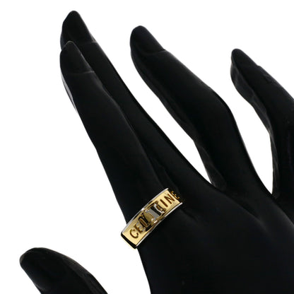 CELINE Macadam Ring K18 Yellow Gold PT900Ladies [Used]