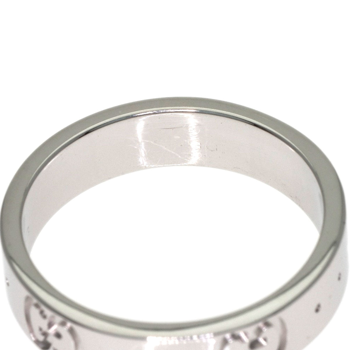 GUCCI Icon # 6 Ring K18 White Gold Ladies [Used]