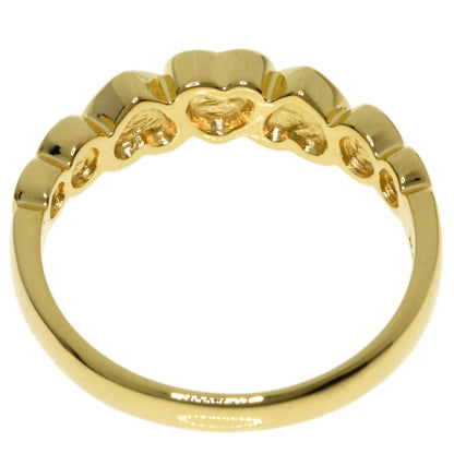 Dior Diamond heart motif Ring K18 Yellow Gold Ladies [Used]