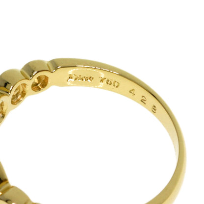 Dior Diamond heart motif Ring K18 Yellow Gold Ladies [Used]