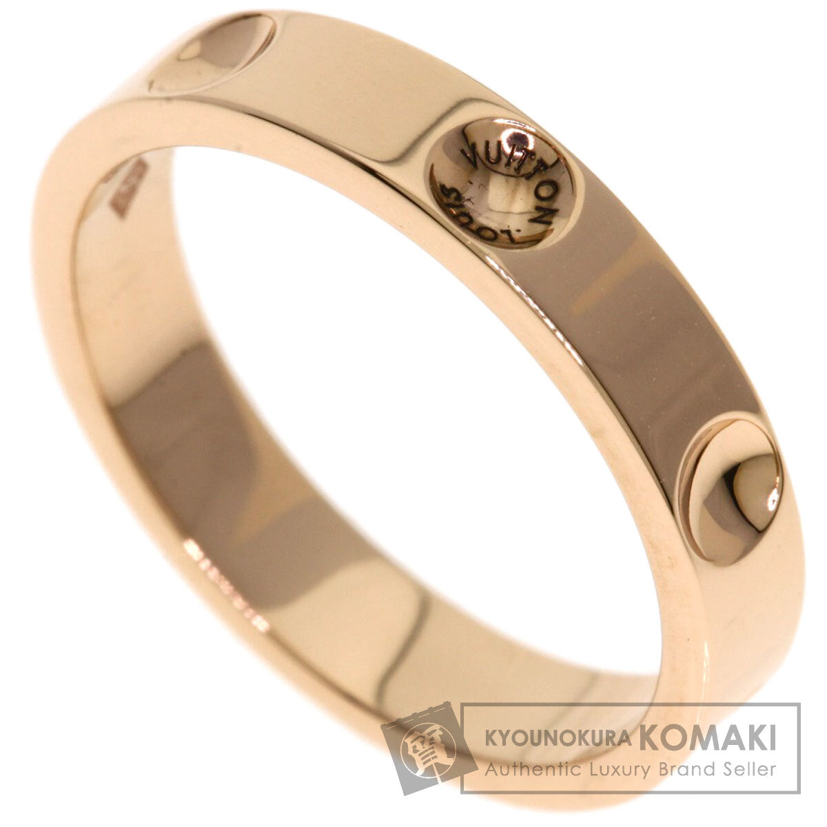 LOUIS VUITTON Petiteberg Empreinte #50 Ring K18 Pink Gold Ladies [Used]