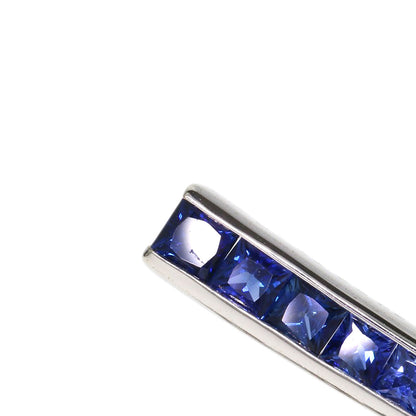 Jeunet Sapphire Diamond Pendant top K18 White Gold Ladies [Used]