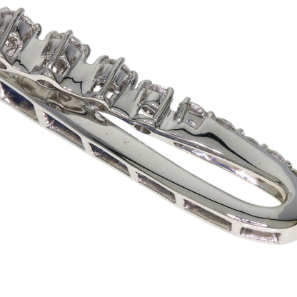 Jeunet Sapphire Diamond Pendant top K18 White Gold Ladies [Used]