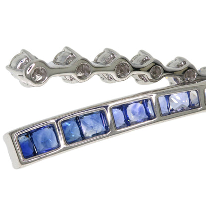 Jeunet Sapphire Diamond Pendant top K18 White Gold Ladies [Used]