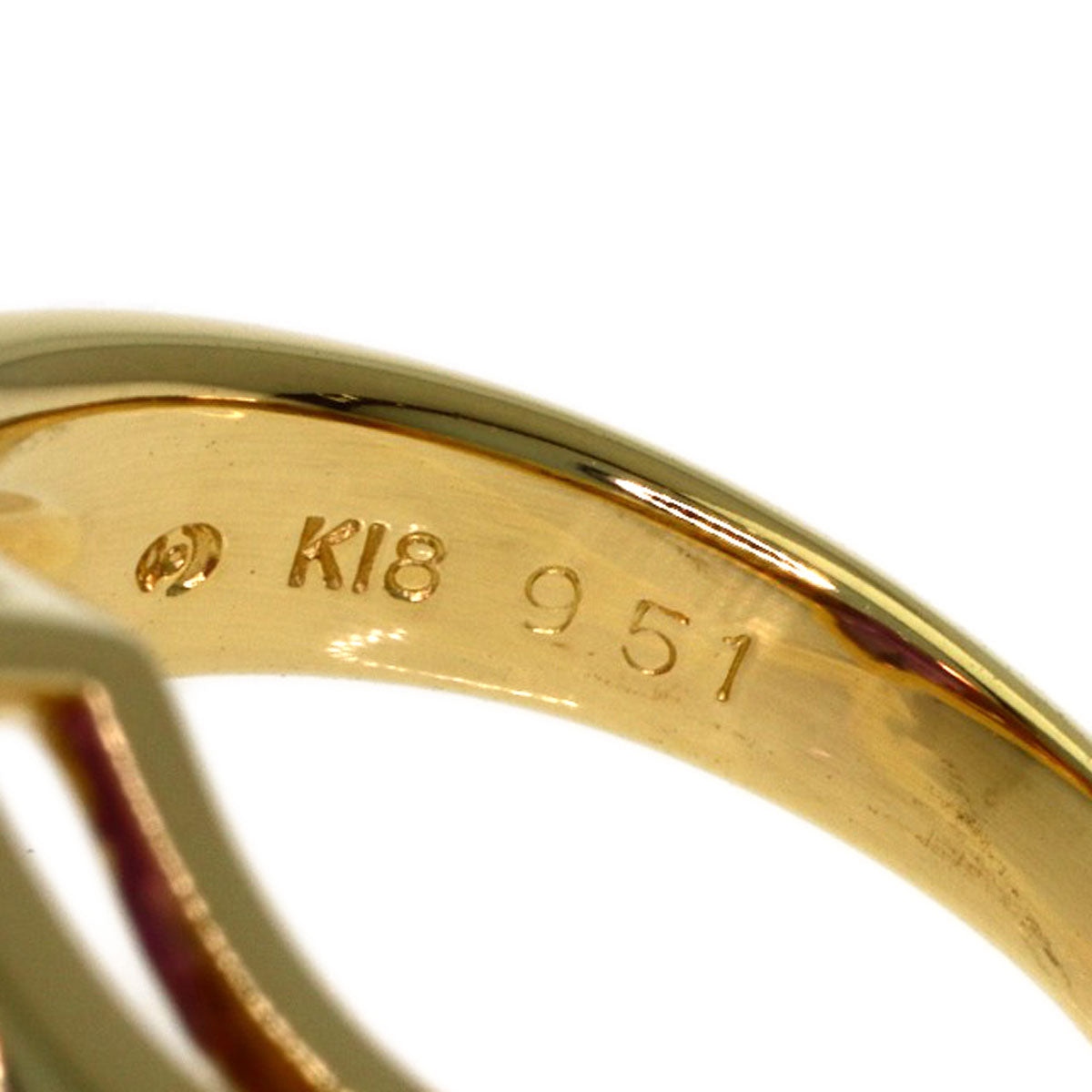 TASAKI Amethyst Diamond Ring K18 Yellow Gold Ladies [Used]
