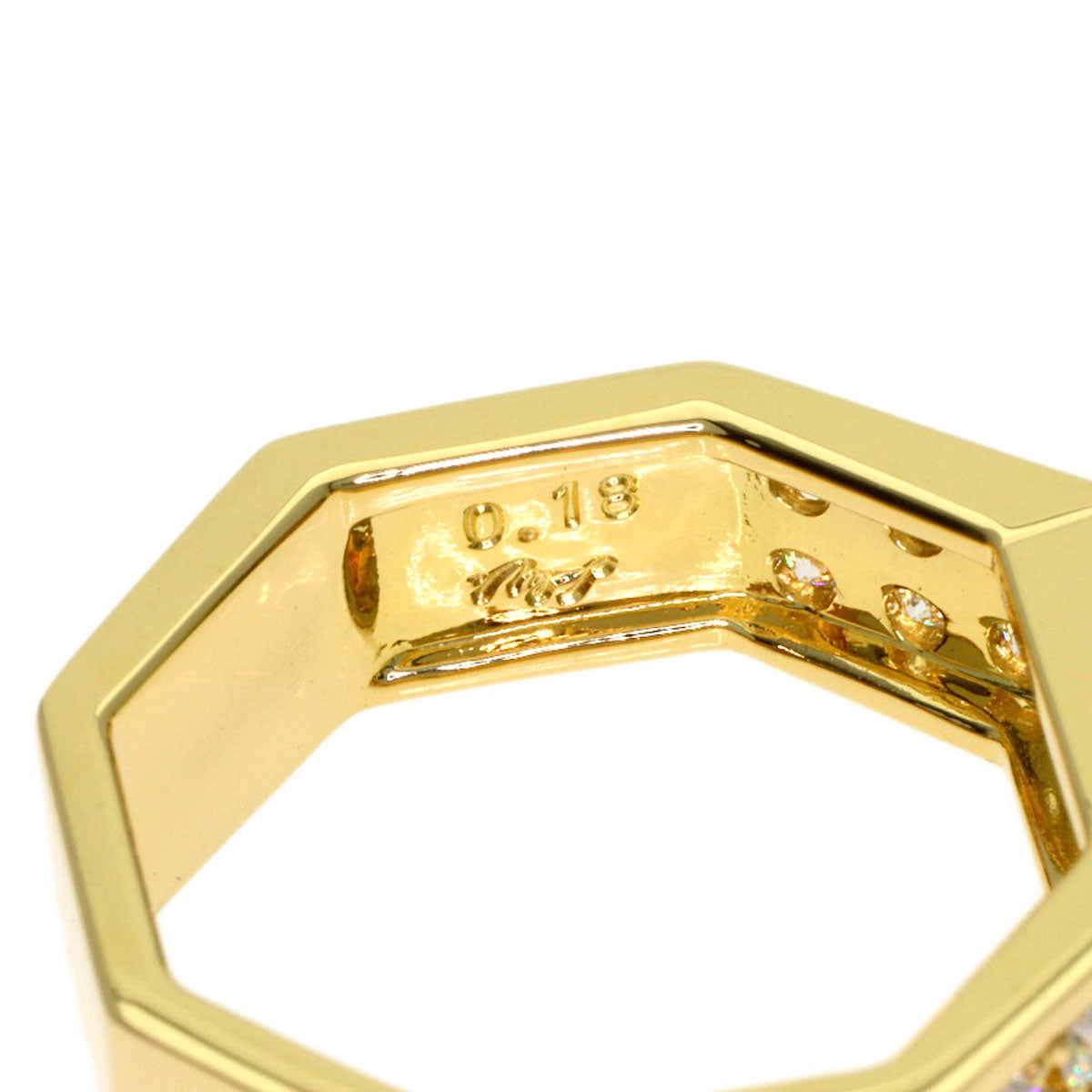 TASAKI Peridot Diamond Ring K18 Yellow Gold Ladies [Used]