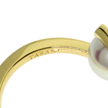 TASAKI A Fine Balance Pearl Pearl Diamond Ring K18 Yellow Gold Ladies [Used]