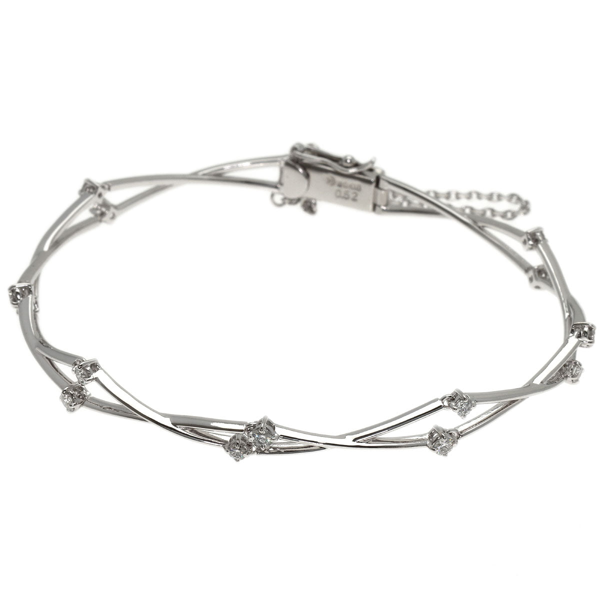 TASAKI Diamond Bracelet K18 White Gold Ladies [Used]