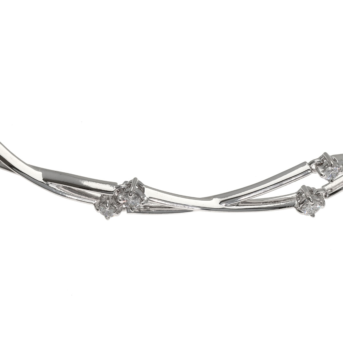 TASAKI Diamond Bracelet K18 White Gold Ladies [Used]