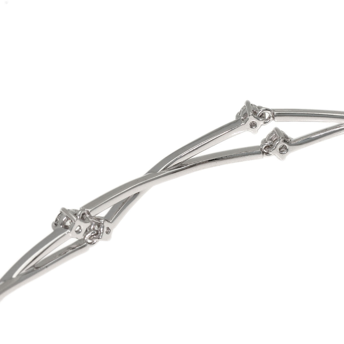 TASAKI Diamond Bracelet K18 White Gold Ladies [Used]